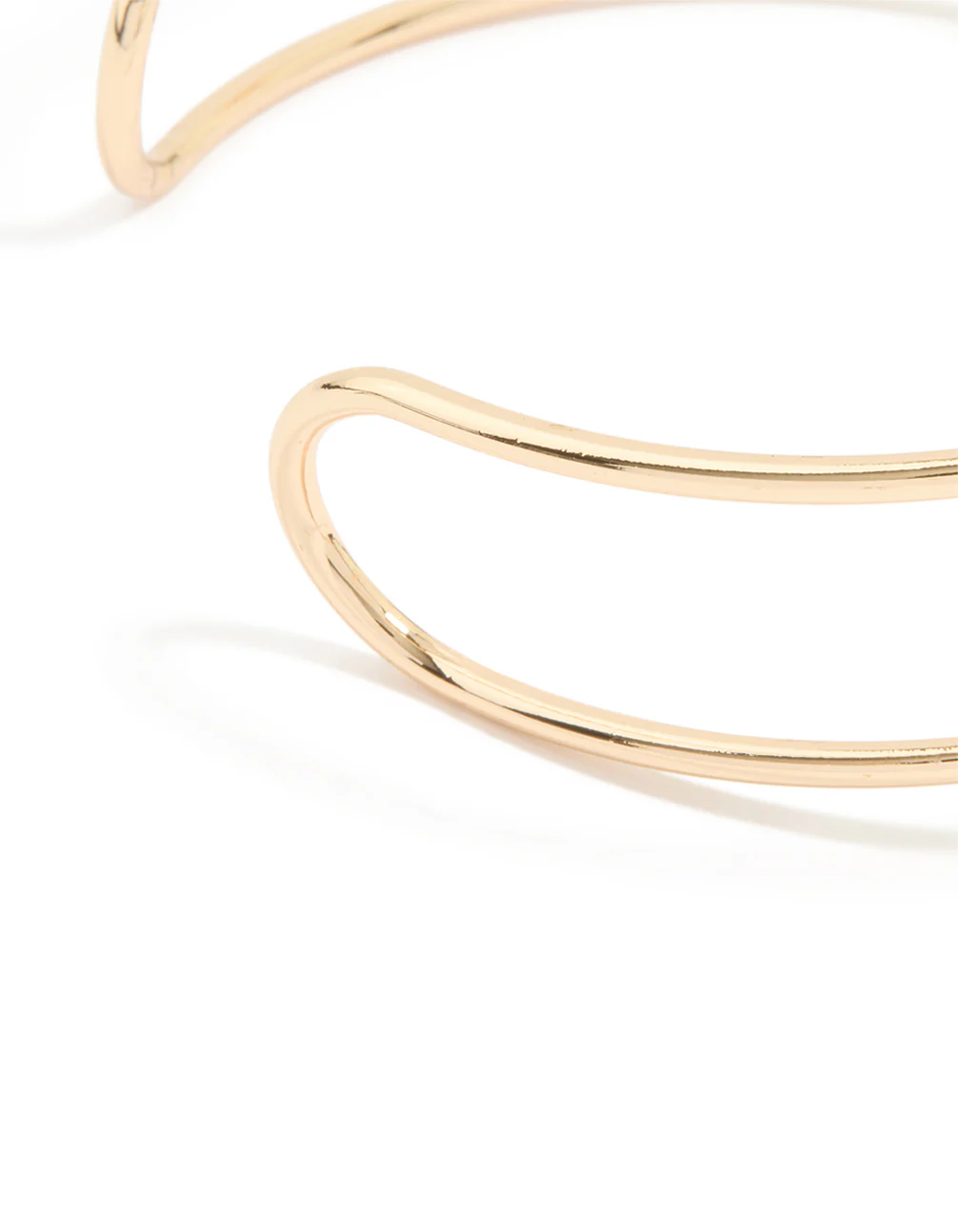 Gold Blue Marbled Ball Arm Cuff - Image 3