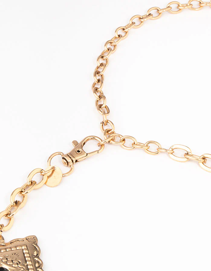 Gold Boho Square & Cross Belt - Image 3