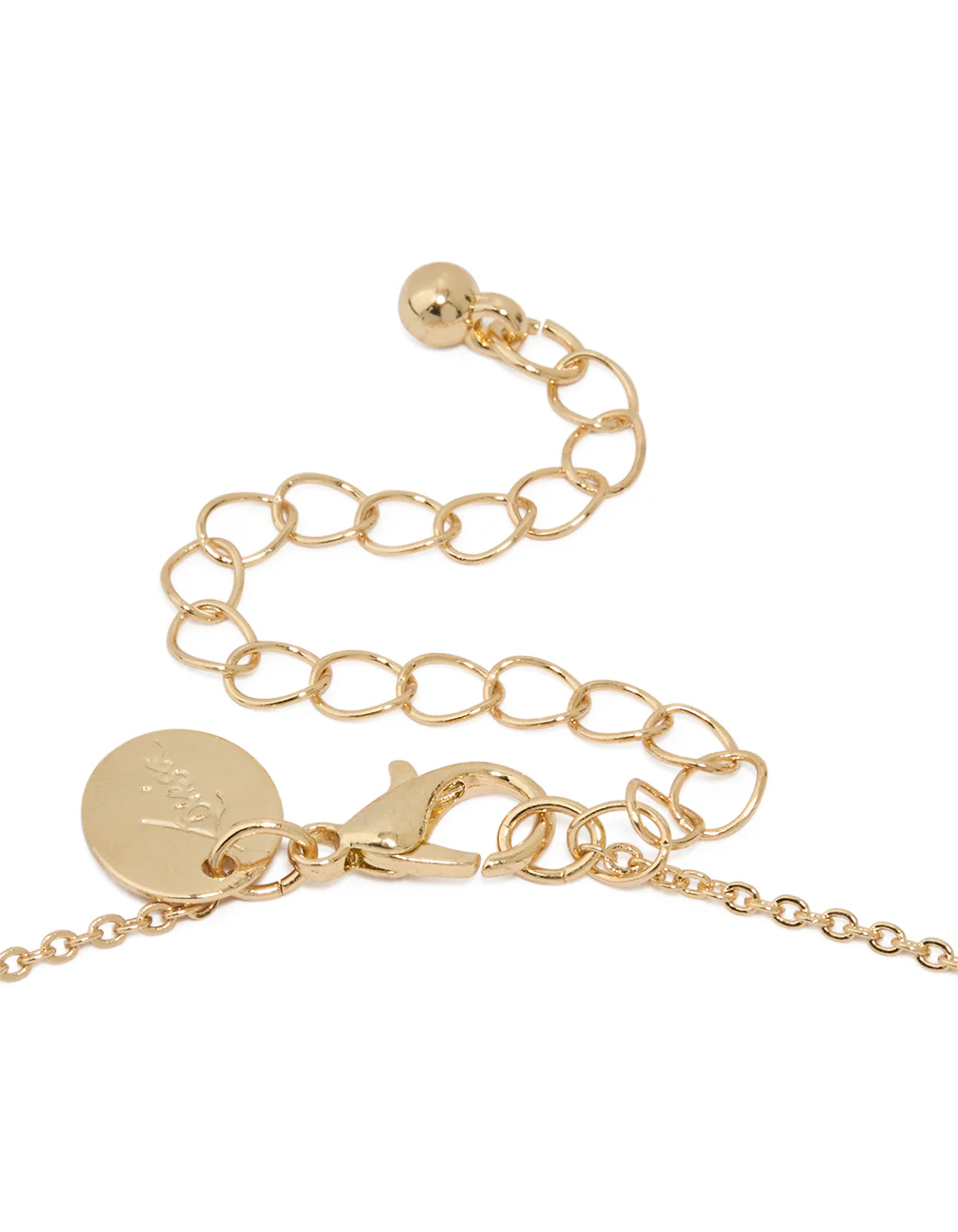 Gold Bold Diamante Cross Necklace - Image 3