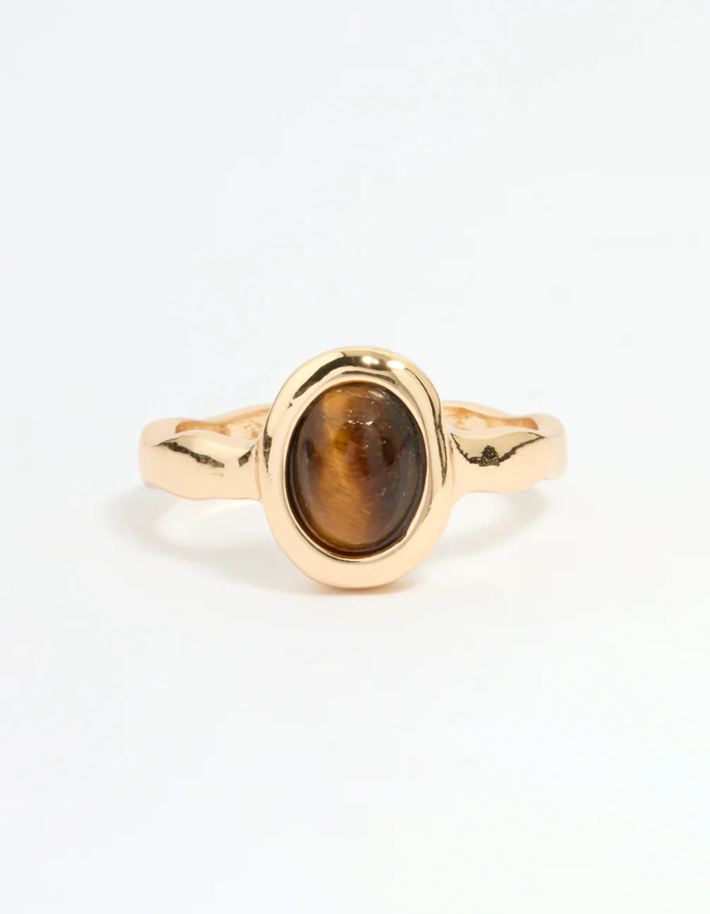 Gold Brown Center Stone Ring - Image 3