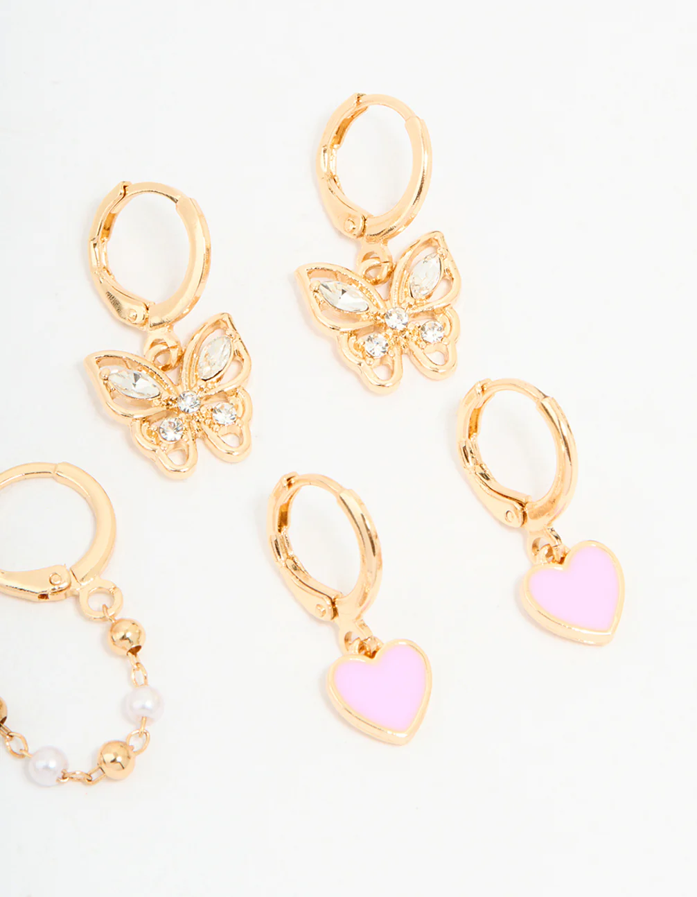 Gold Butterfly & Heart Shoe Charms Pack - Image 3