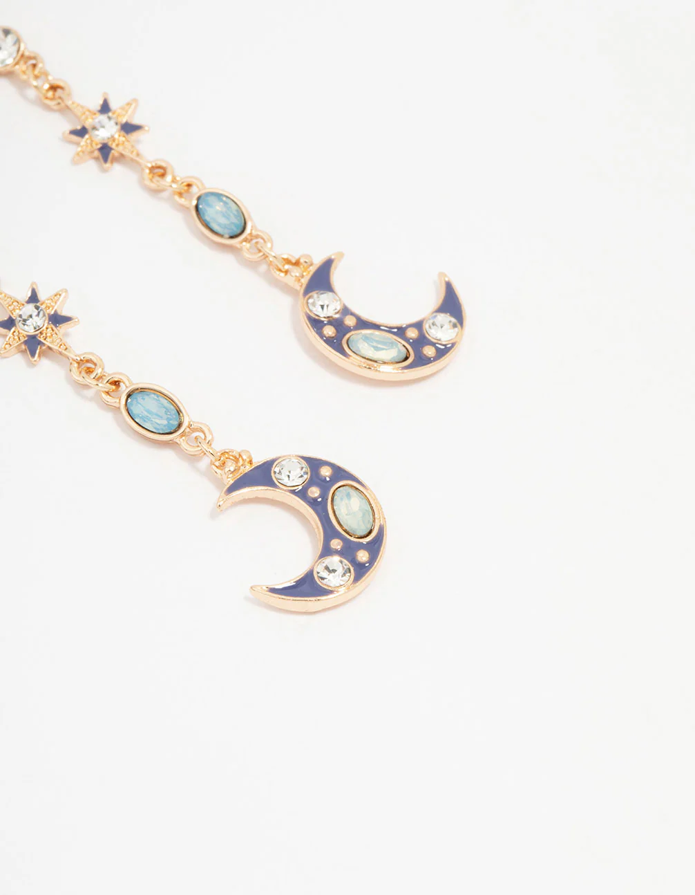 Gold Celestial Drop Earrings - Image 3