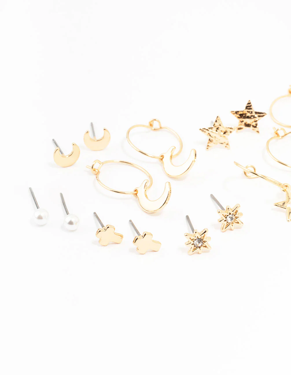 Gold Celestial Cross Earrings 12-Pack - Image 2