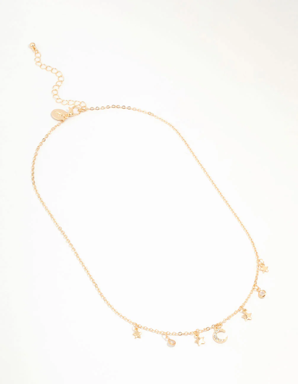 Gold Celestial Diamante Drop Necklace - Image 4