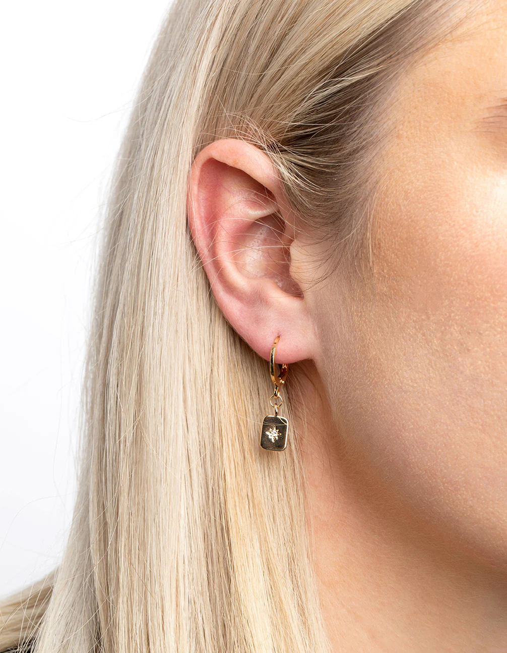 Gold Plated  Celestial Plate Earrings 6-Pack - Image 2