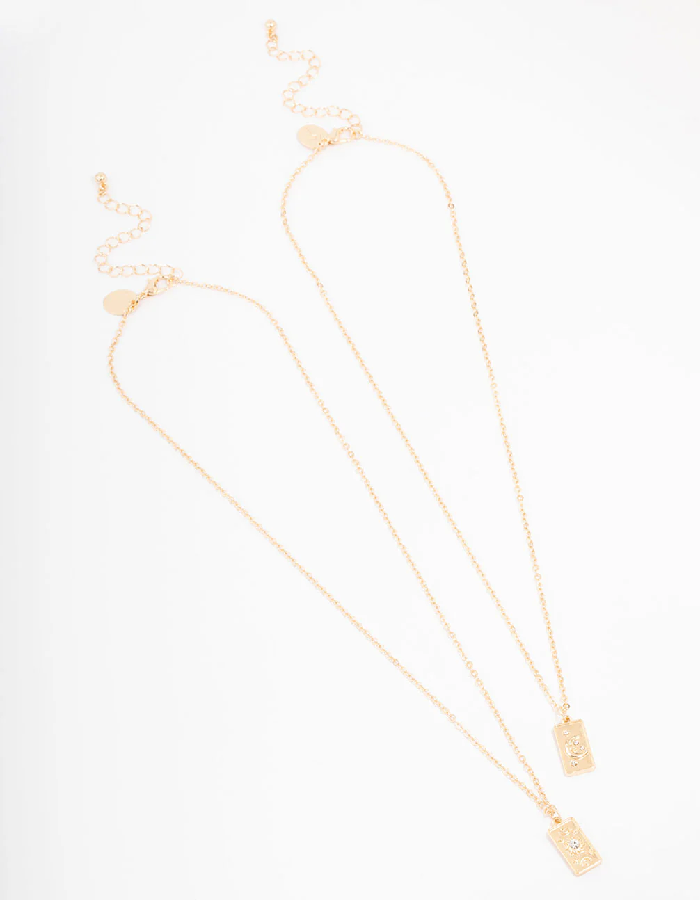 Gold Celestial Tag Pendant Necklace Pack - Image 2