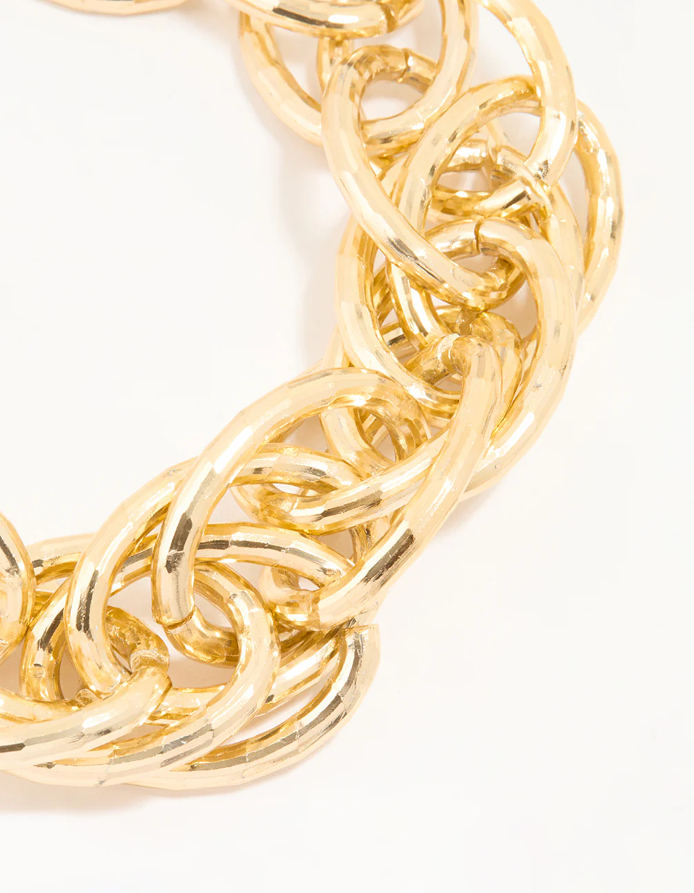 Gold Chain Link Necklace - Image 2