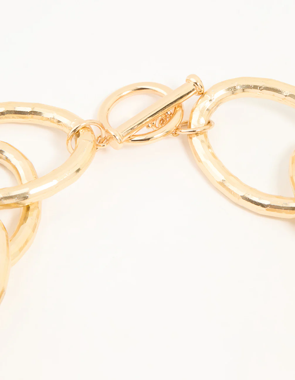 Gold Chain Link Necklace - Image 3
