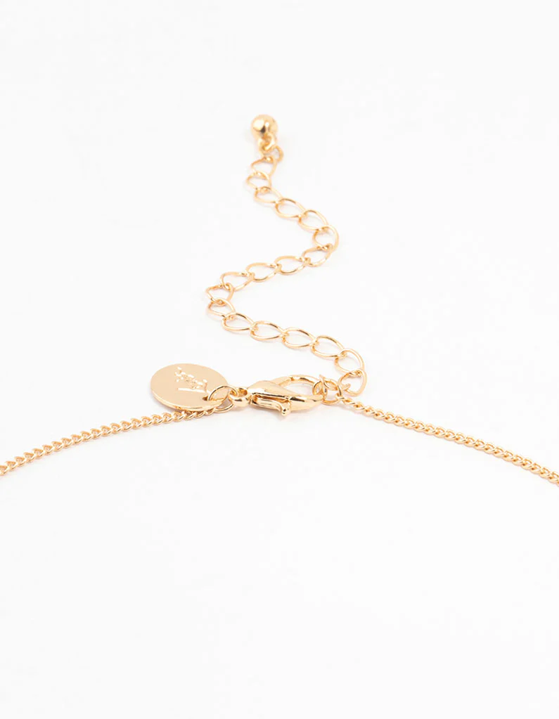 Gold Cherry Necklace & Earrings Set - Image 3