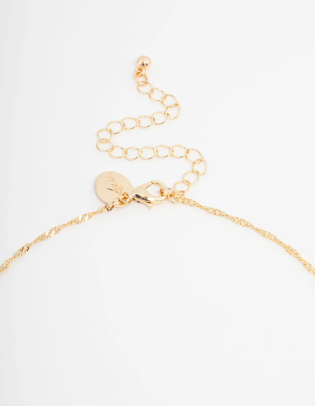 Gold Plated Cherub Heart Necklace - Image 3