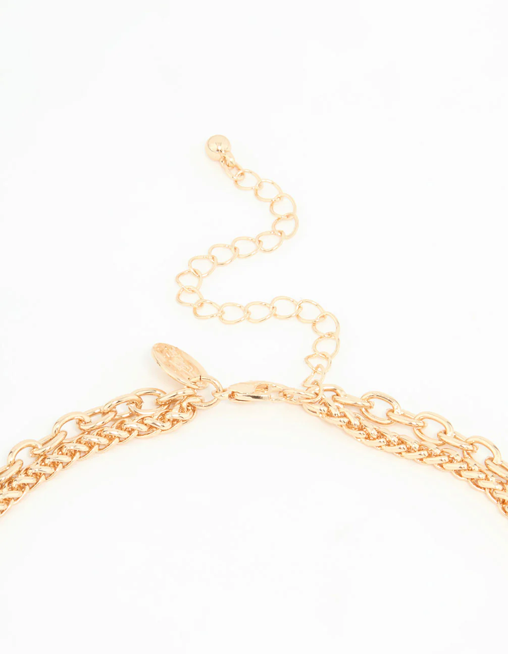 Gold Circle Layered Necklace - Image 3