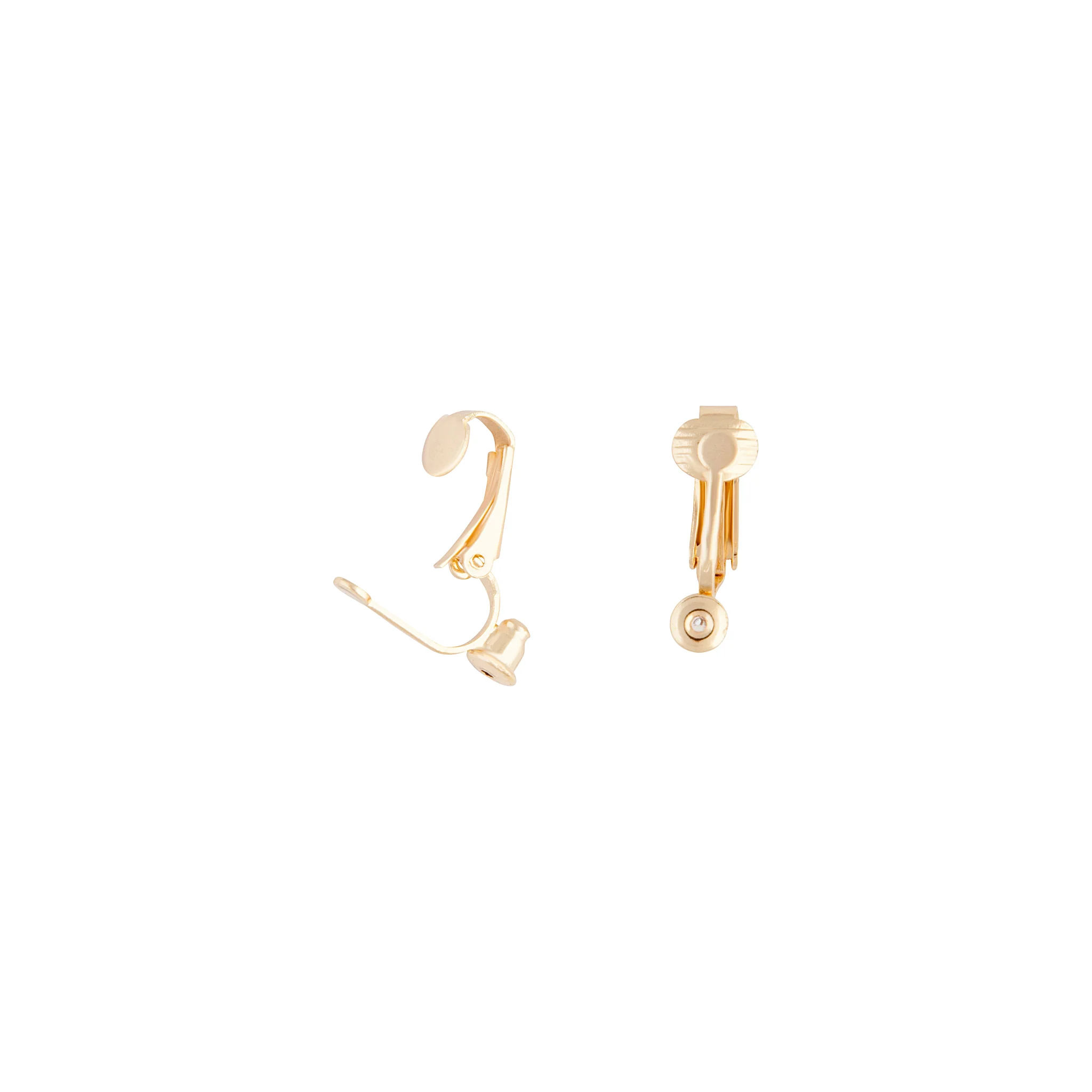 Gold Clip On Stud Earrings Converters - Image 2