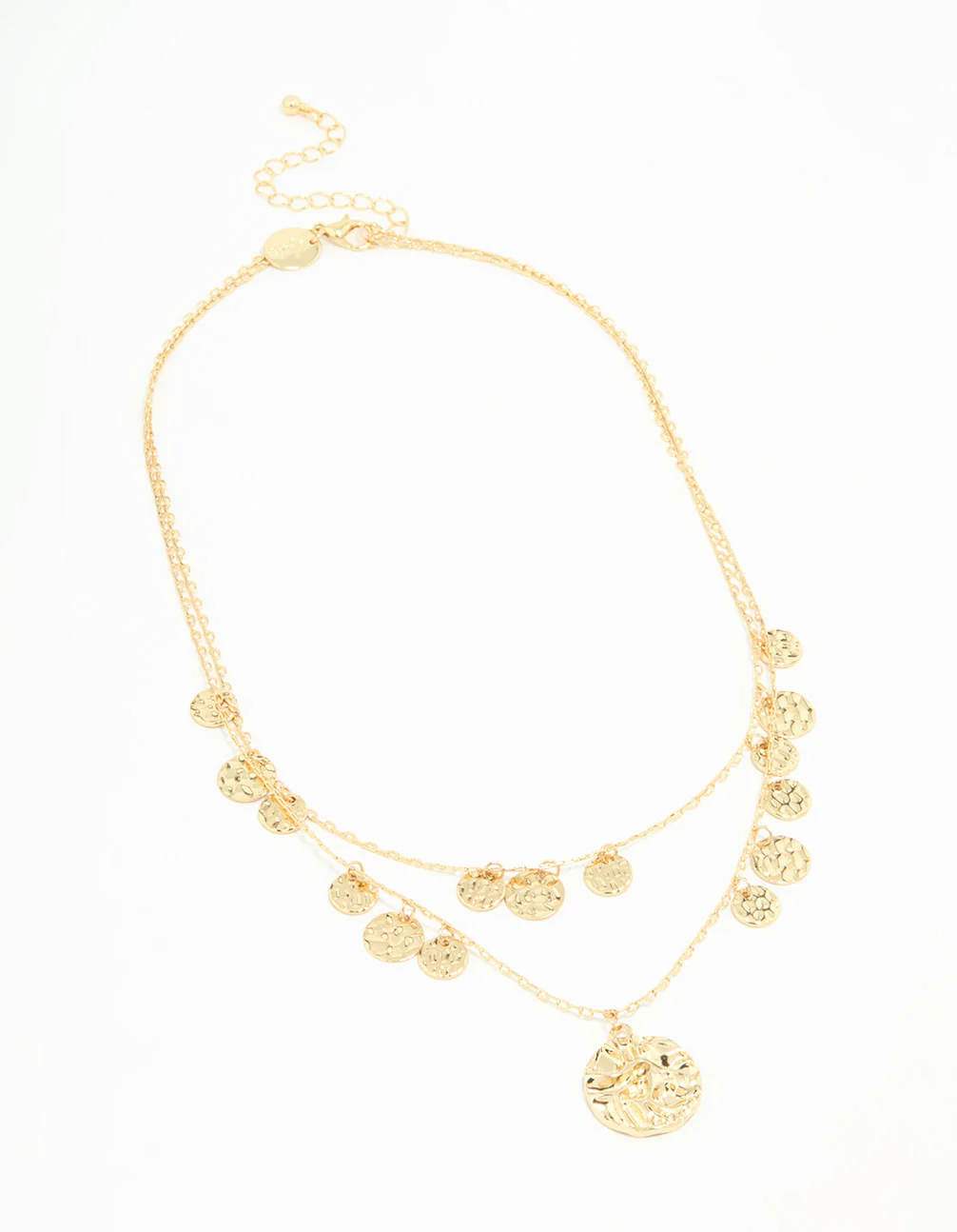 Gold Coin Layered Necklace - Image 2
