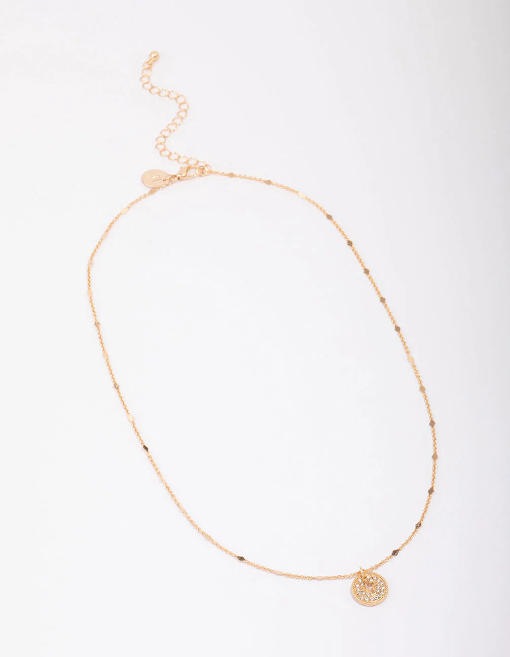 Gold Cross Medallion Pendant Necklace - Image 2