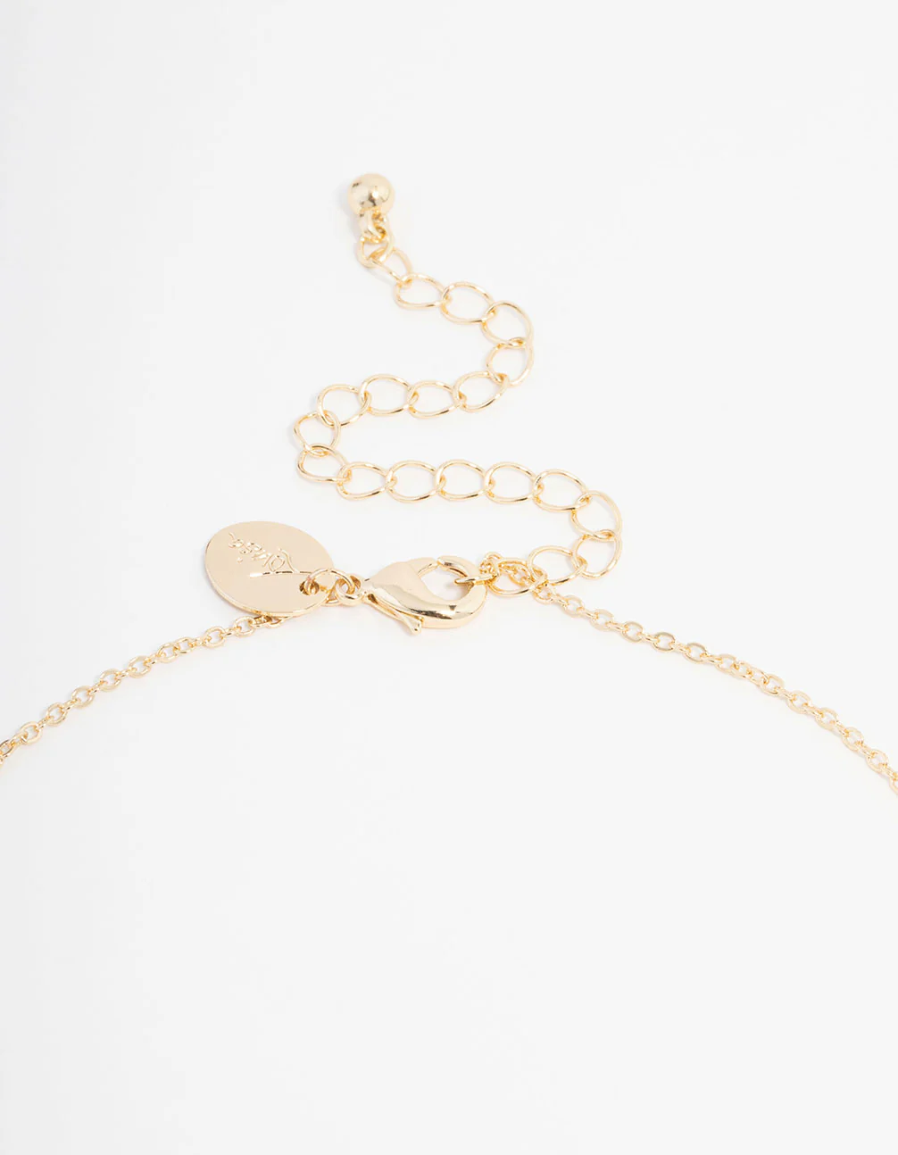Gold Cubic Zirconia Angel Necklace & Stud Earrings Set - Image 3