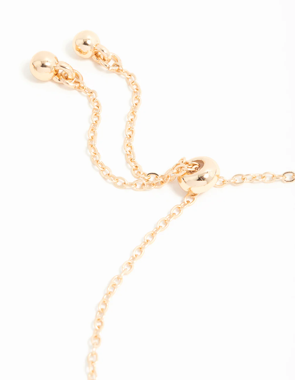 Gold Cubic Zirconia Black Flower Trio Toggle  Bracelet - Image 3