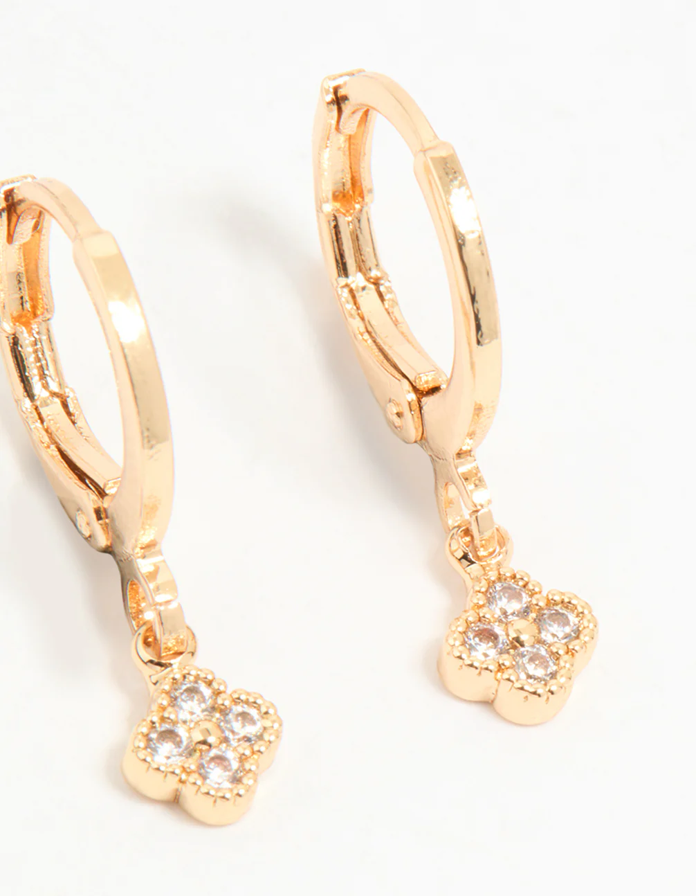 Gold Cubic Zirconia Chain & Stud Earrings 3-Pack - Image 5