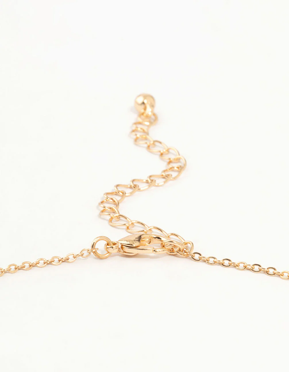 Gold Cubic Zirconia Flower Necklace - Image 5