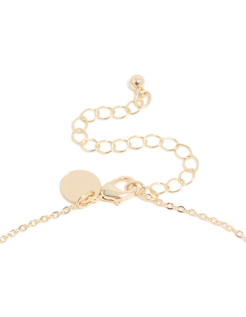 Gold Cubic Zirconia Floral Pear Y-Necklace - Image 5