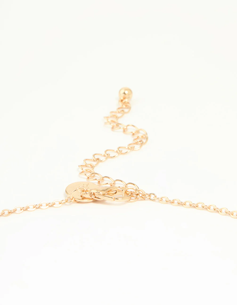 Gold Cubic Zirconia Flower Coin Pendant Necklace - Image 5