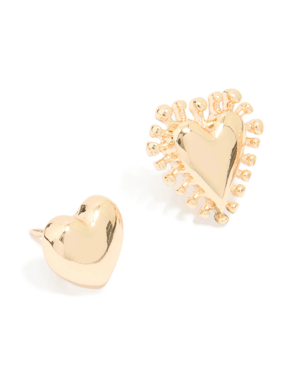 Gold Cubic Zirconia Heart Pins 3-Pack - Image 2