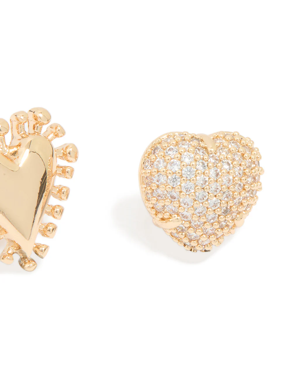 Gold Cubic Zirconia Heart Pins 3-Pack - Image 3