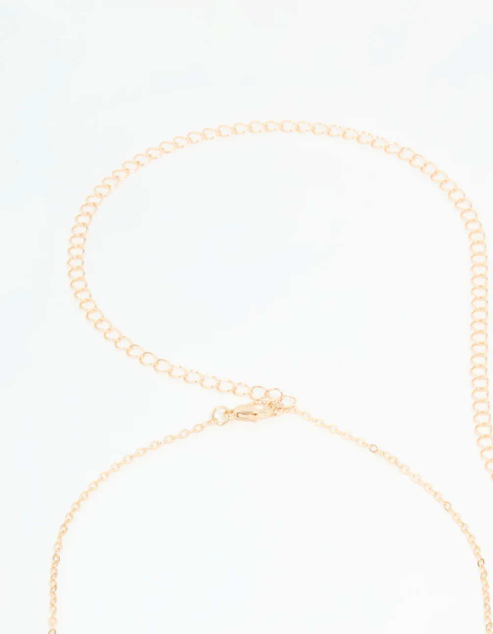Gold Cubic Zirconia Leaf Waist Chain - Image 3
