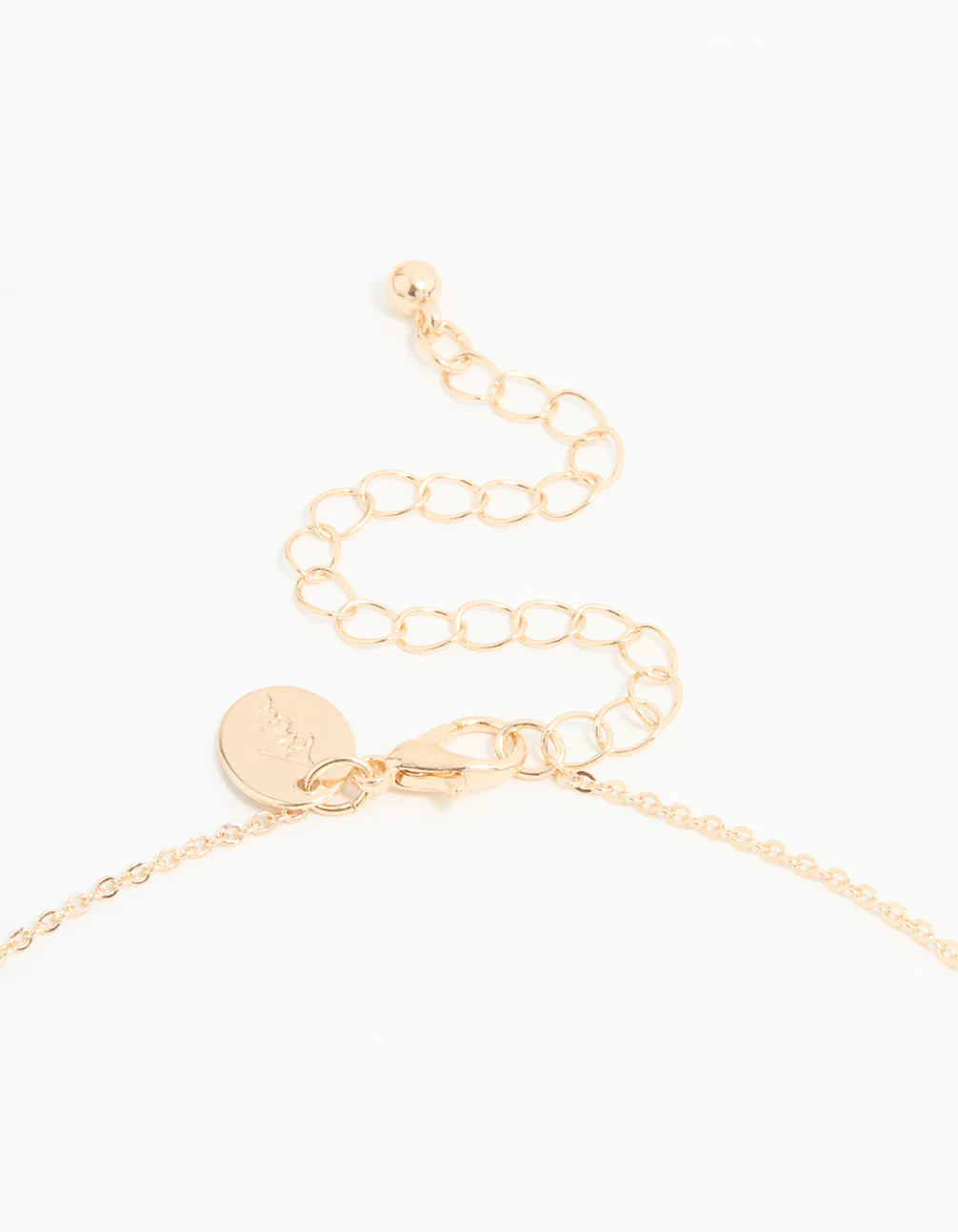 Gold Cubic Zirconia Mini Cross Necklace - Image 5