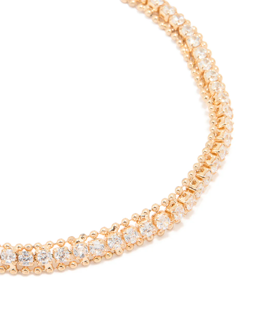 Gold Cubic Zirconia Mini Marquise Toggle Bracelet - Image 2