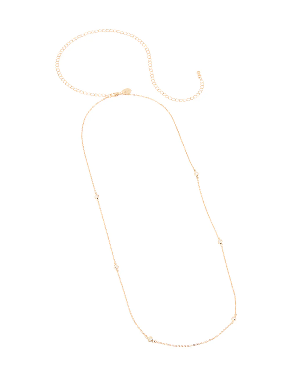 Gold Cubic Zirconia Moon Bezel Waist Chain - Image 2