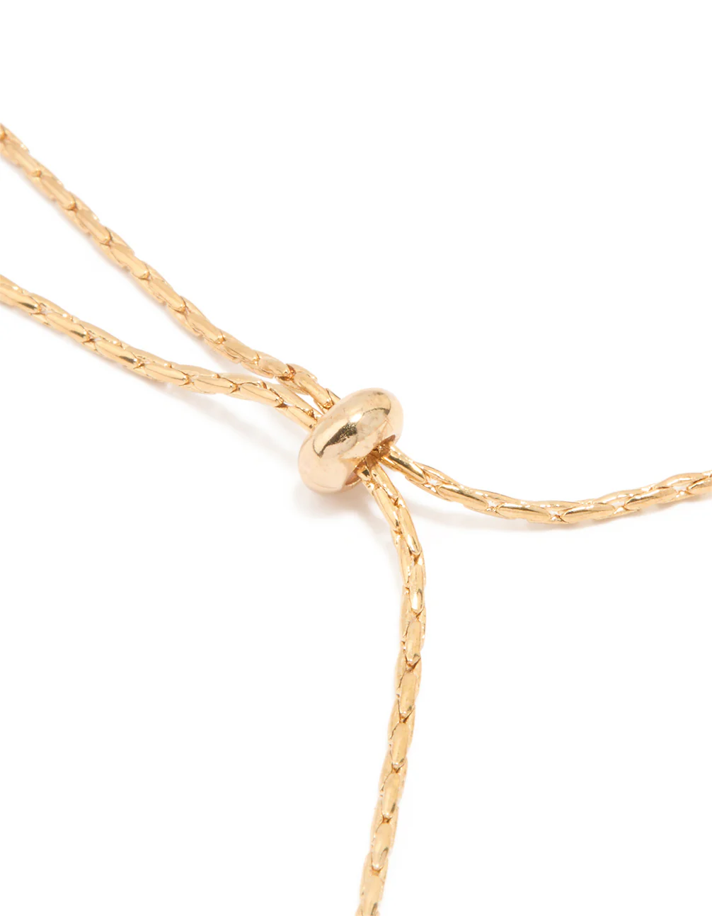 Gold Cubic Zirconia Multi Leaf Toggle Bracelet - Image 3