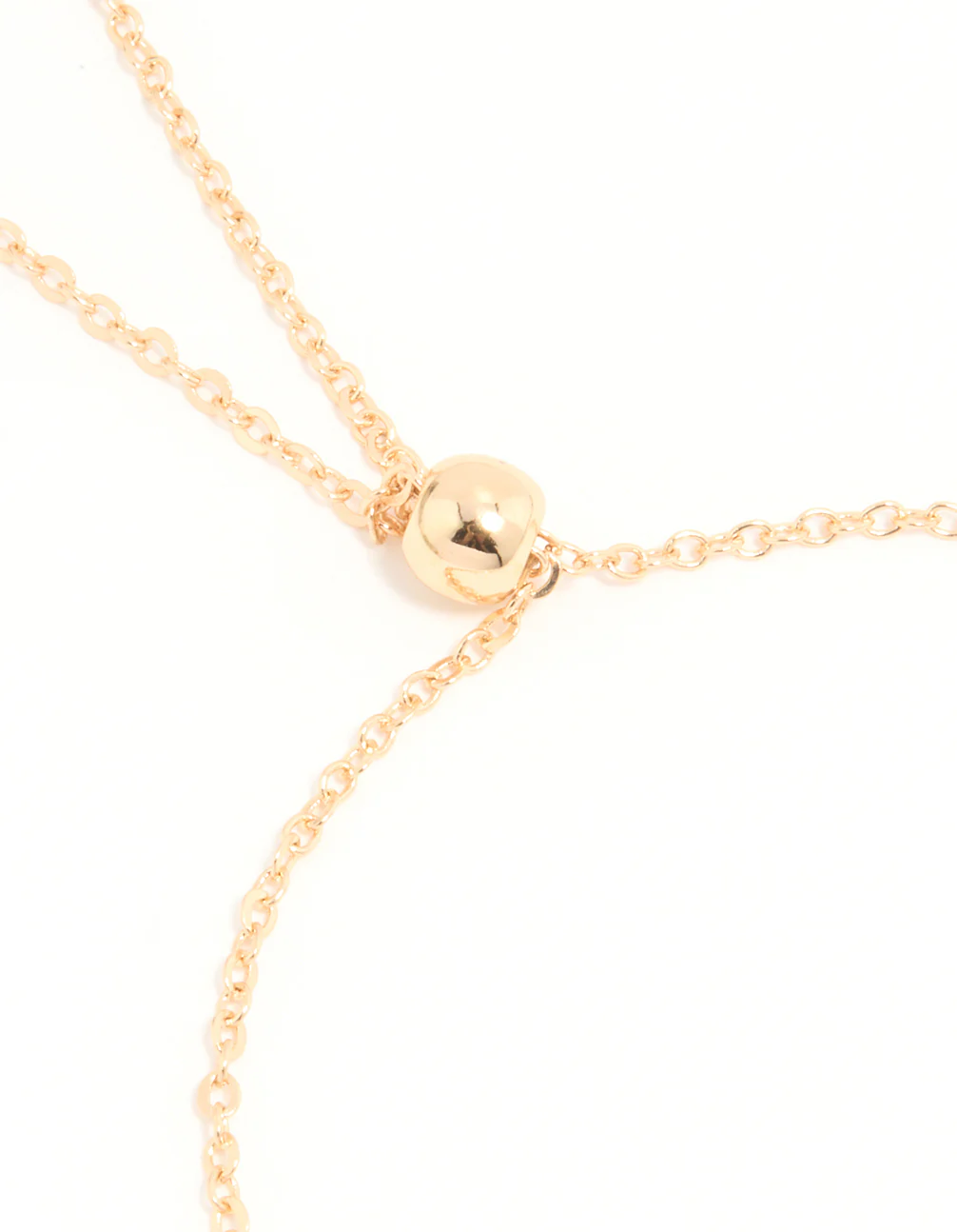 Gold Cubic Zirconia Pink Flower Toggle Bracelet - Image 3