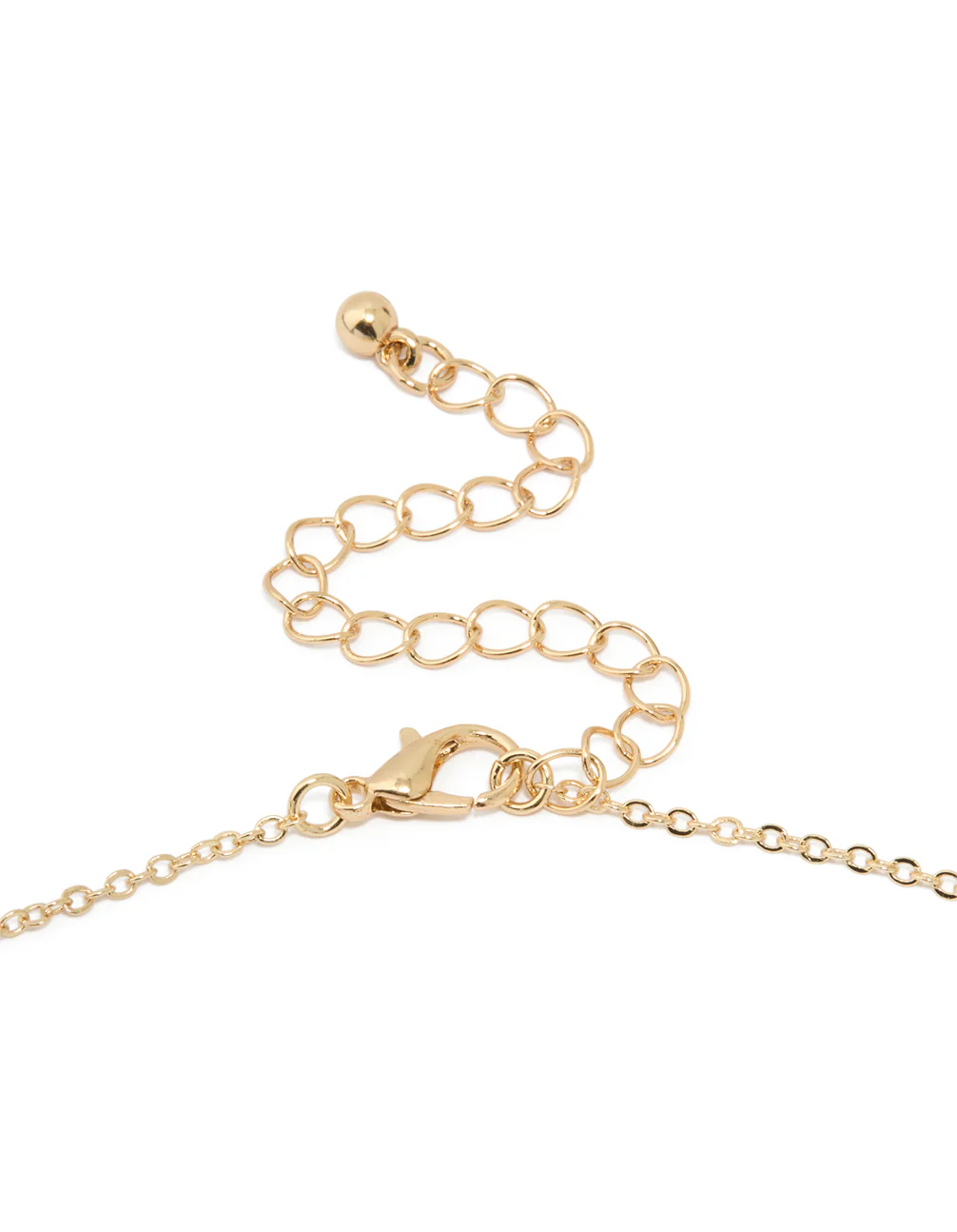 Gold Cubic Zirconia Round Pendant Necklace - Image 5
