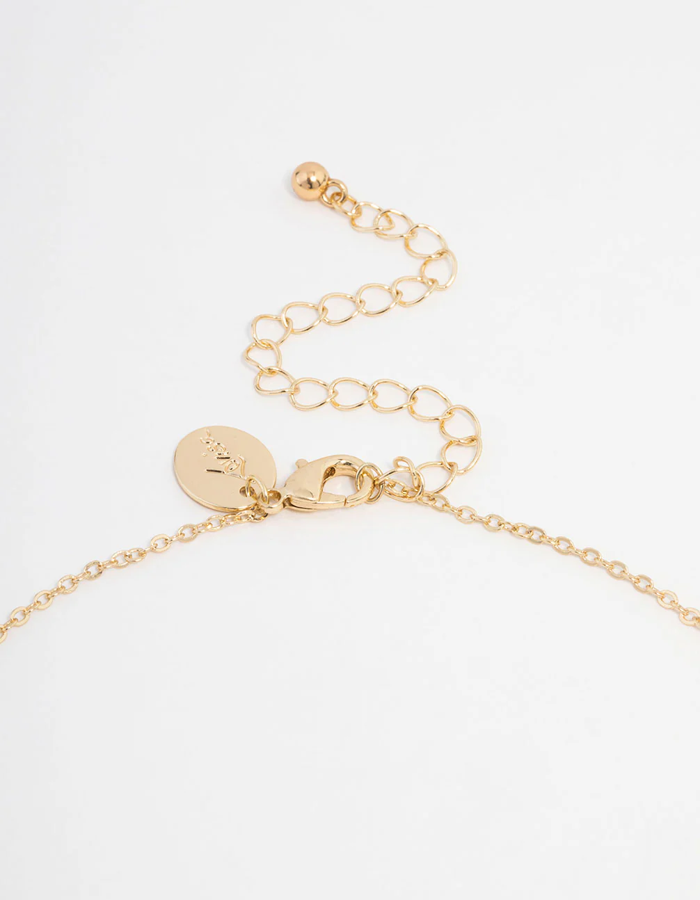 Gold Plated Cubic Zirconia Square Cross Necklace & Stud Earrings Set - Image 3