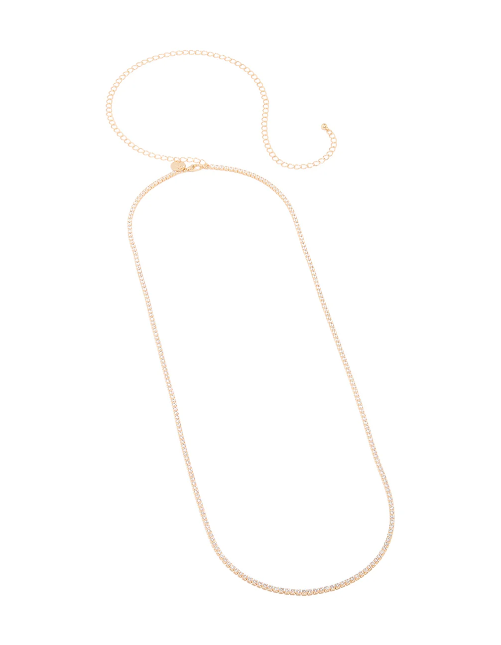 Gold Cubic Zirconia Tennis Waist Chain - Image 2