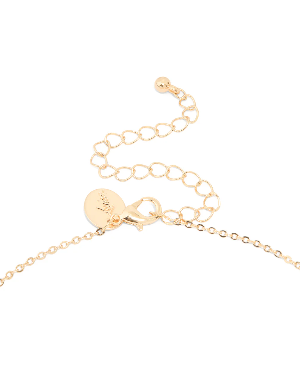 Gold Cubic Zirconia Vine Pear Necklace - Image 3