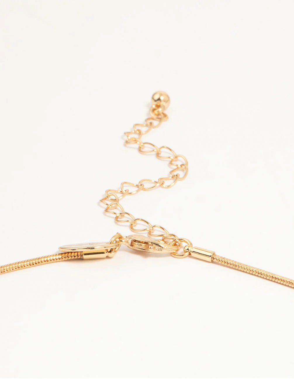 Gold Dainty Bow Necklace & Earrings Set - Image 3
