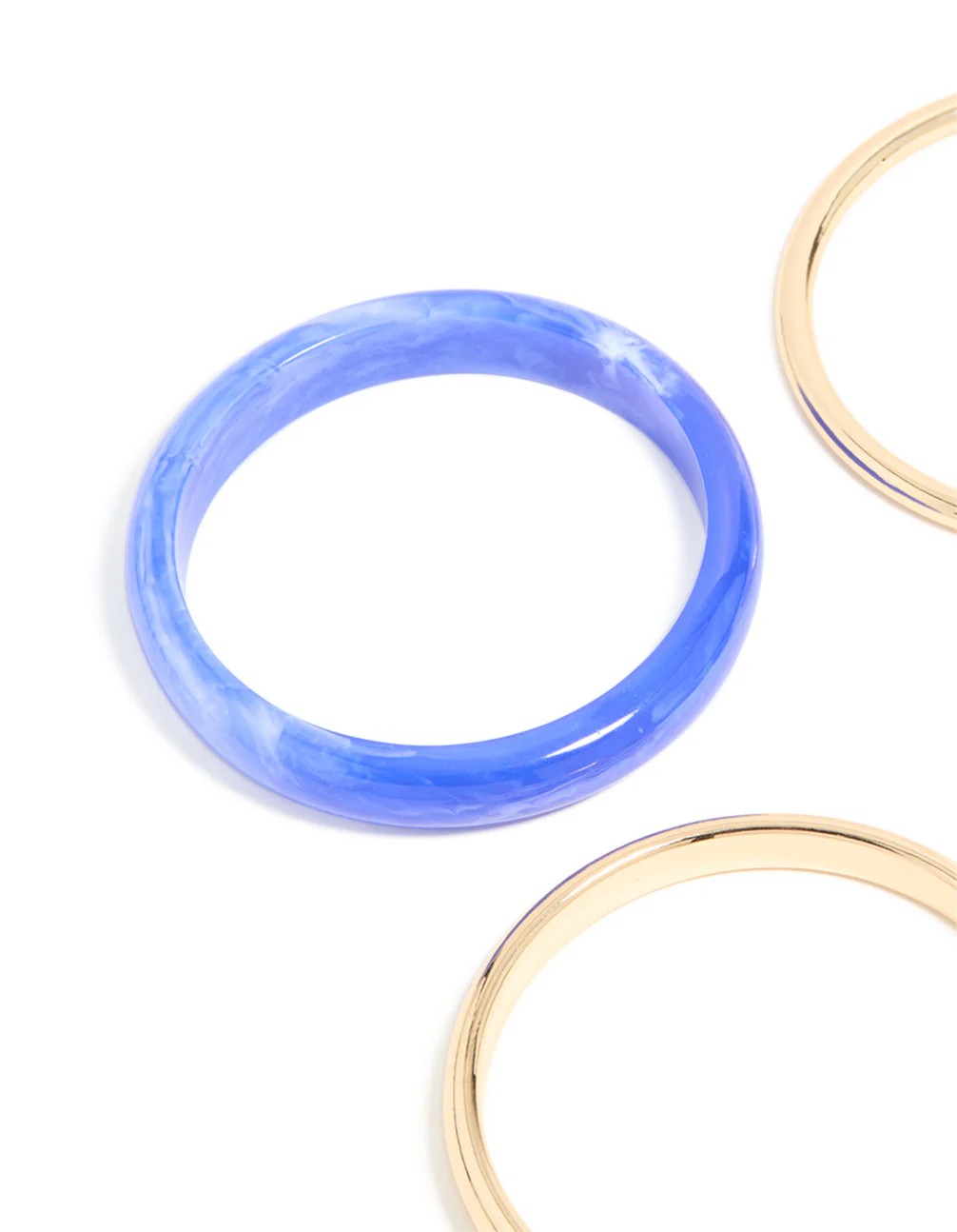 Gold & Dark Blue Bangles 4-Pack - Image 2
