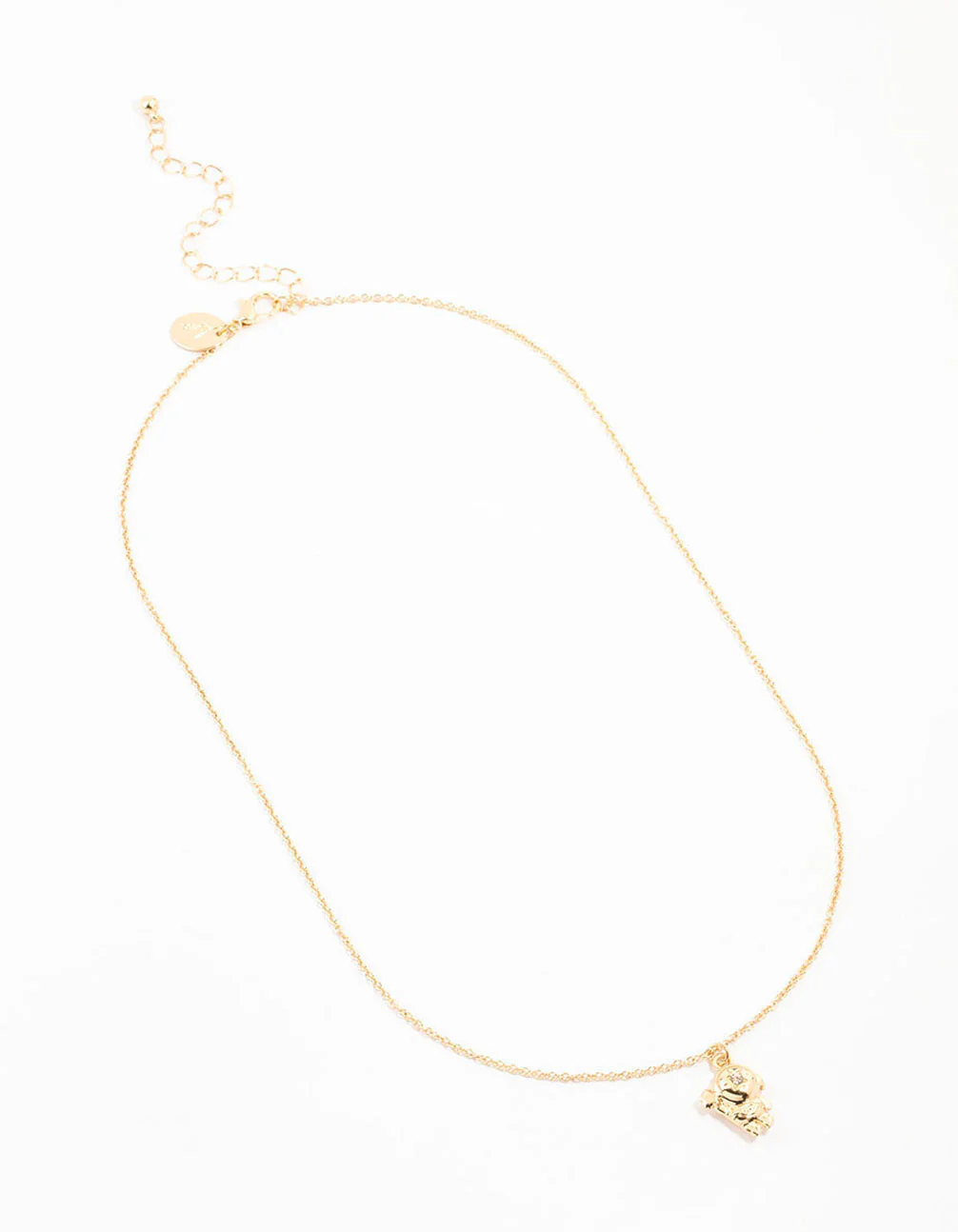 Gold Diamante Astronaut Necklace - Image 2