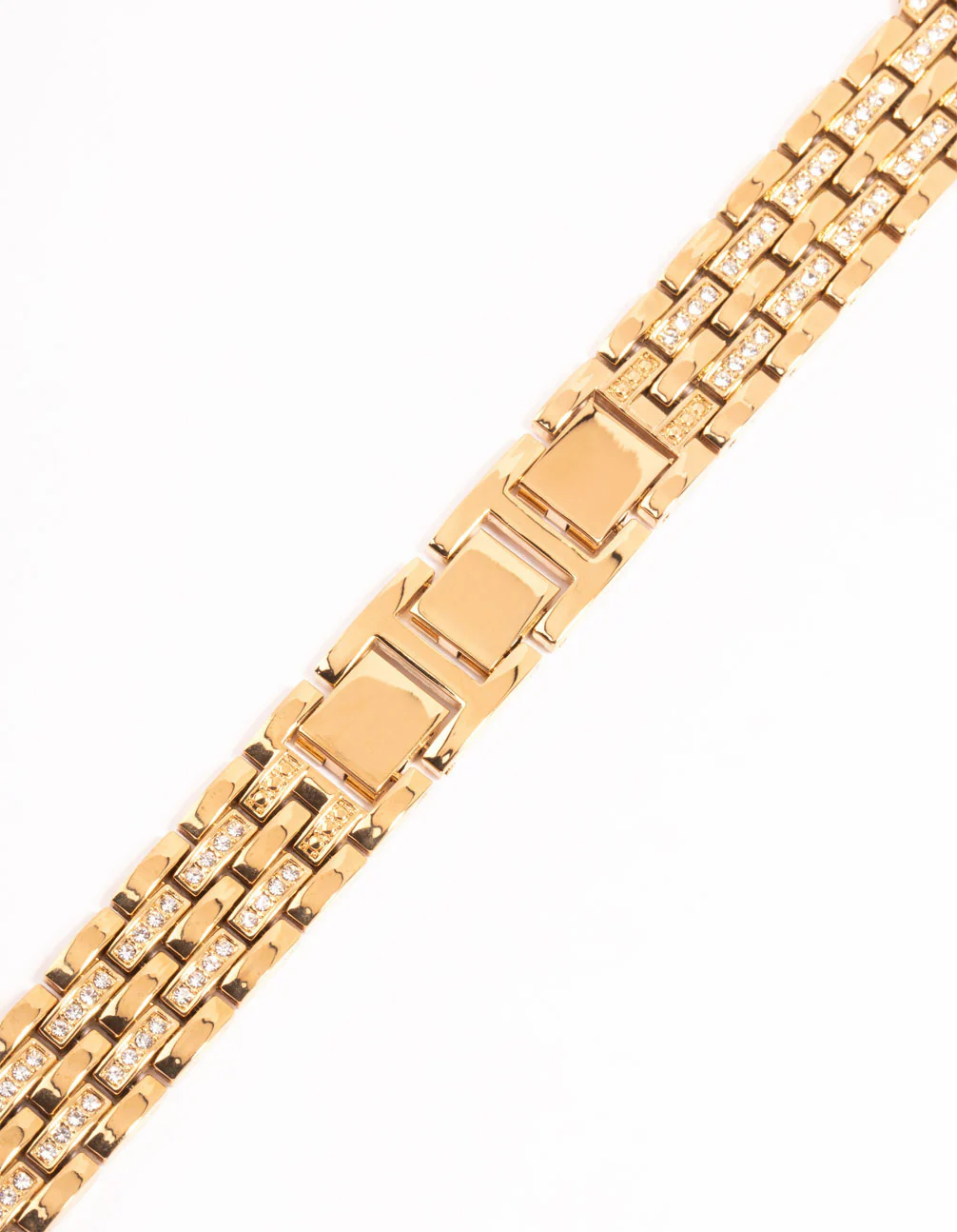 Gold & Diamante Chain Watch Strap 42/44/45 - Image 2