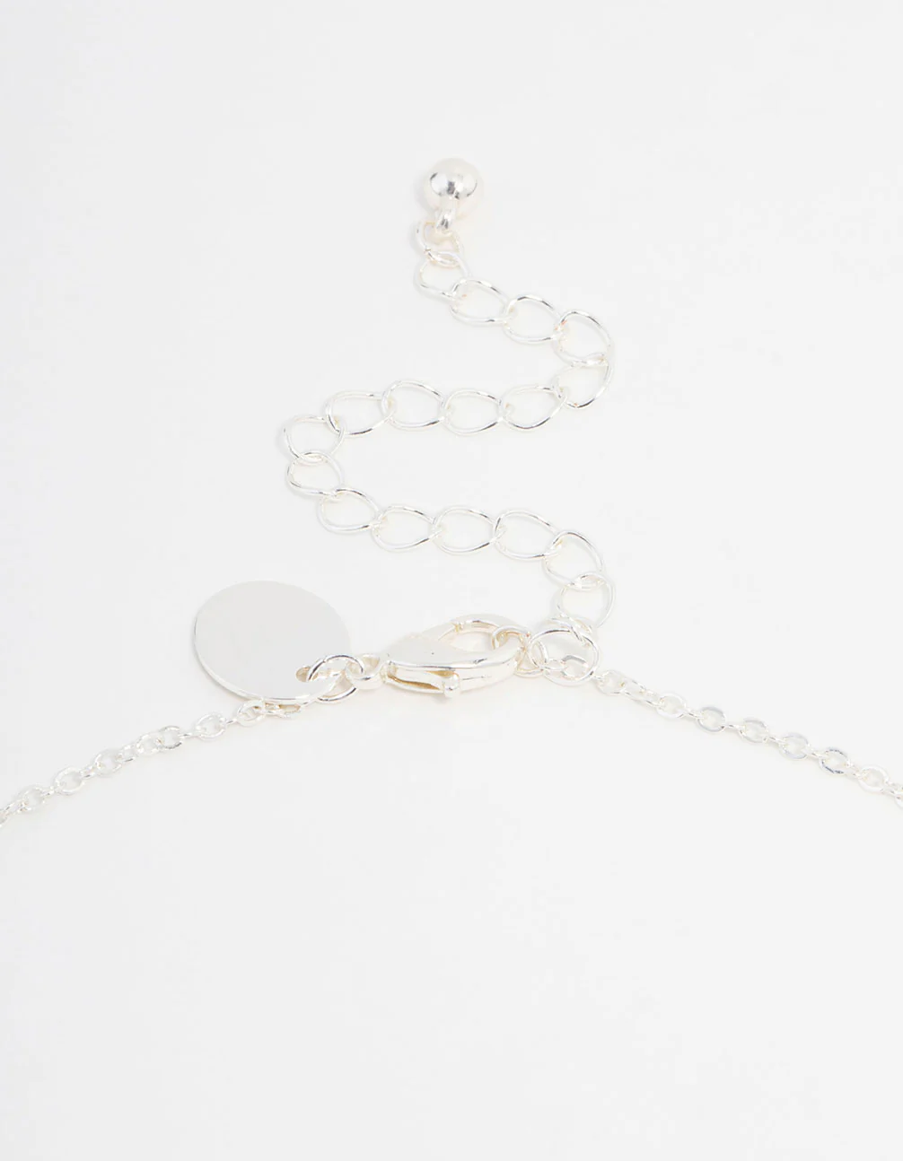 Silver Plated Diamante Cross Necklace & Stud Earrings Set - Image 3