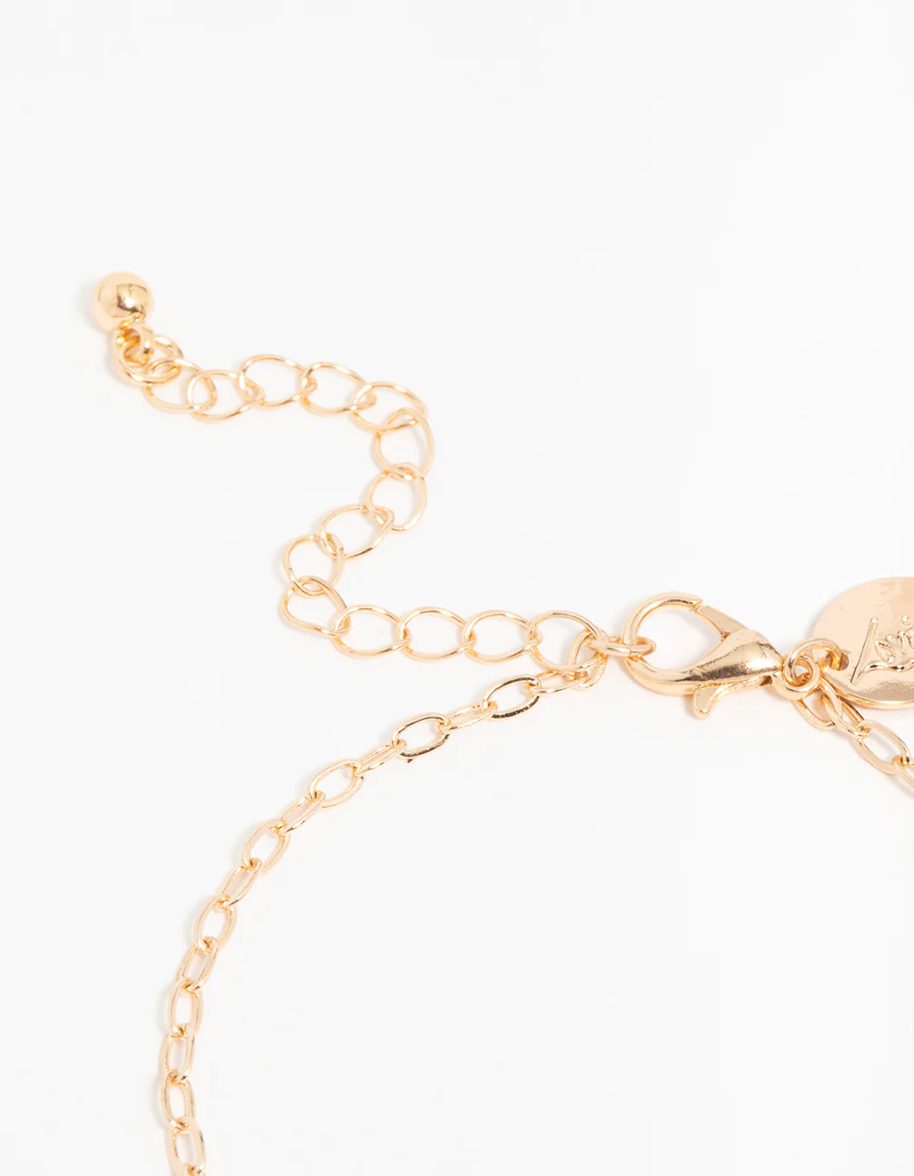 Gold Diamante Drop Bracelets 4-Pack - Image 3