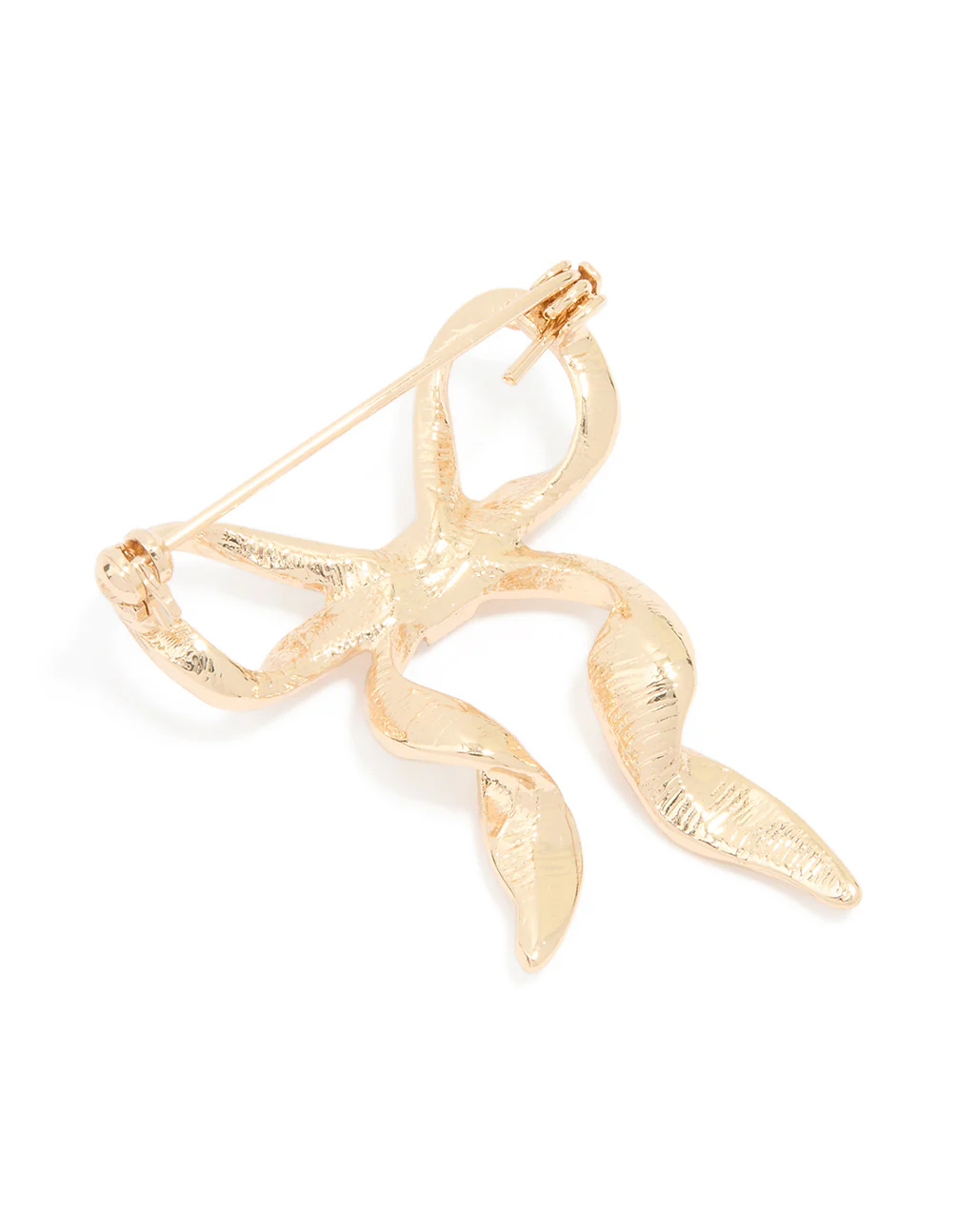 Gold Diamante Mini Bow Brooch - Image 3