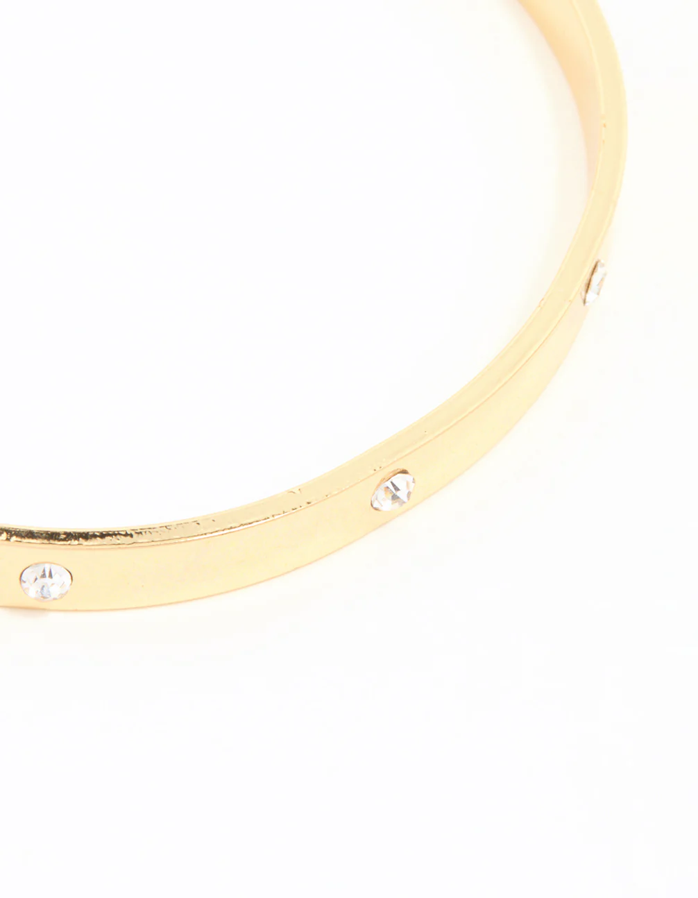 Gold Diamante Open Wrist Cuff - Image 2