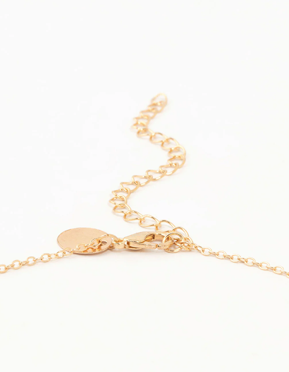 Gold Diamante Pearl Butterfly Y-Necklace - Image 5