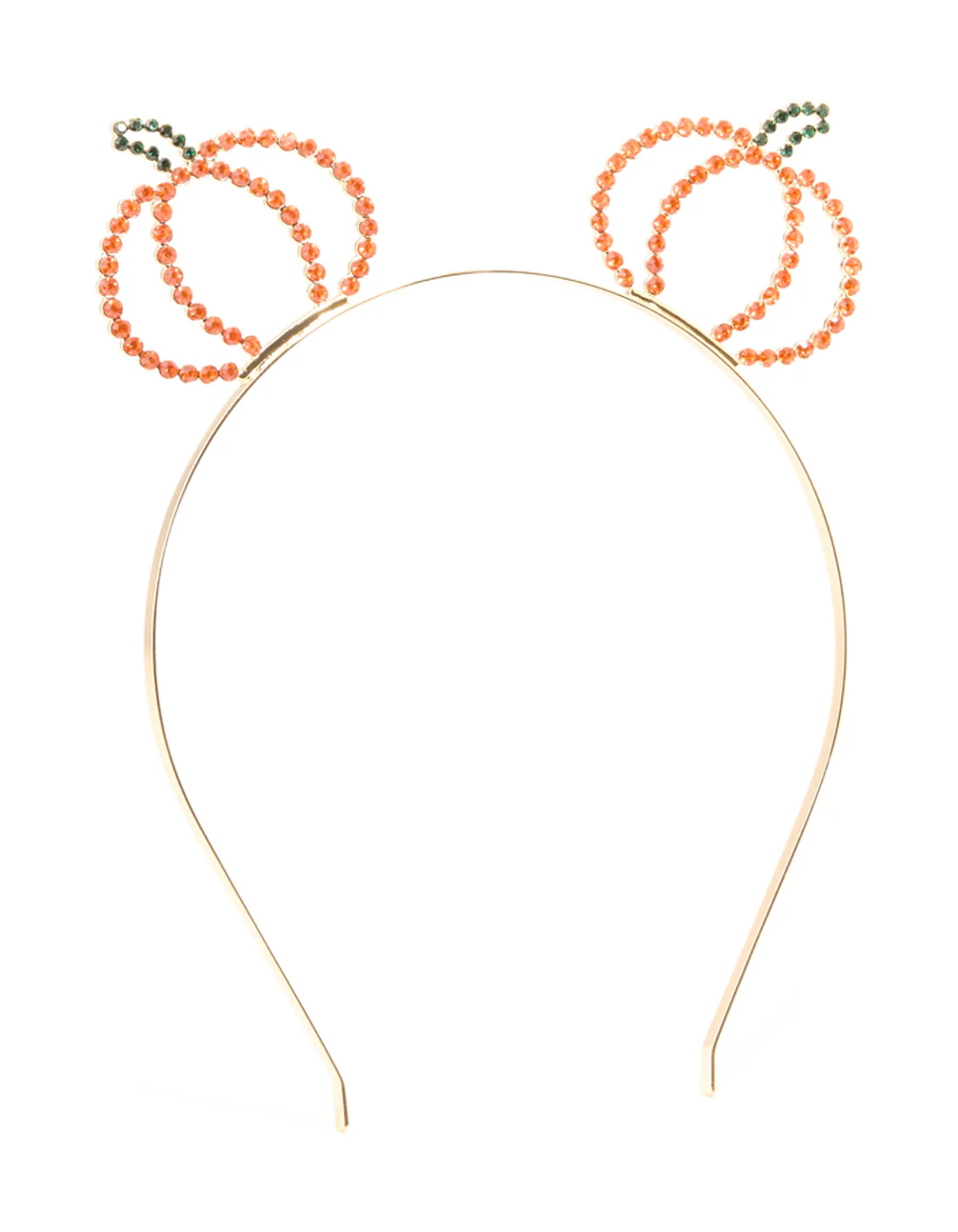 Gold Diamante Pumpkin Headband
