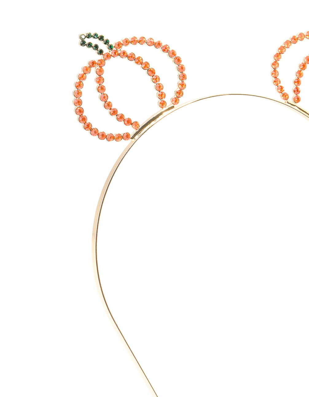 Gold Diamante Pumpkin Headband - Image 2