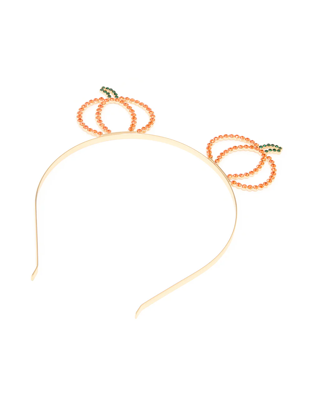 Gold Diamante Pumpkin Headband - Image 3