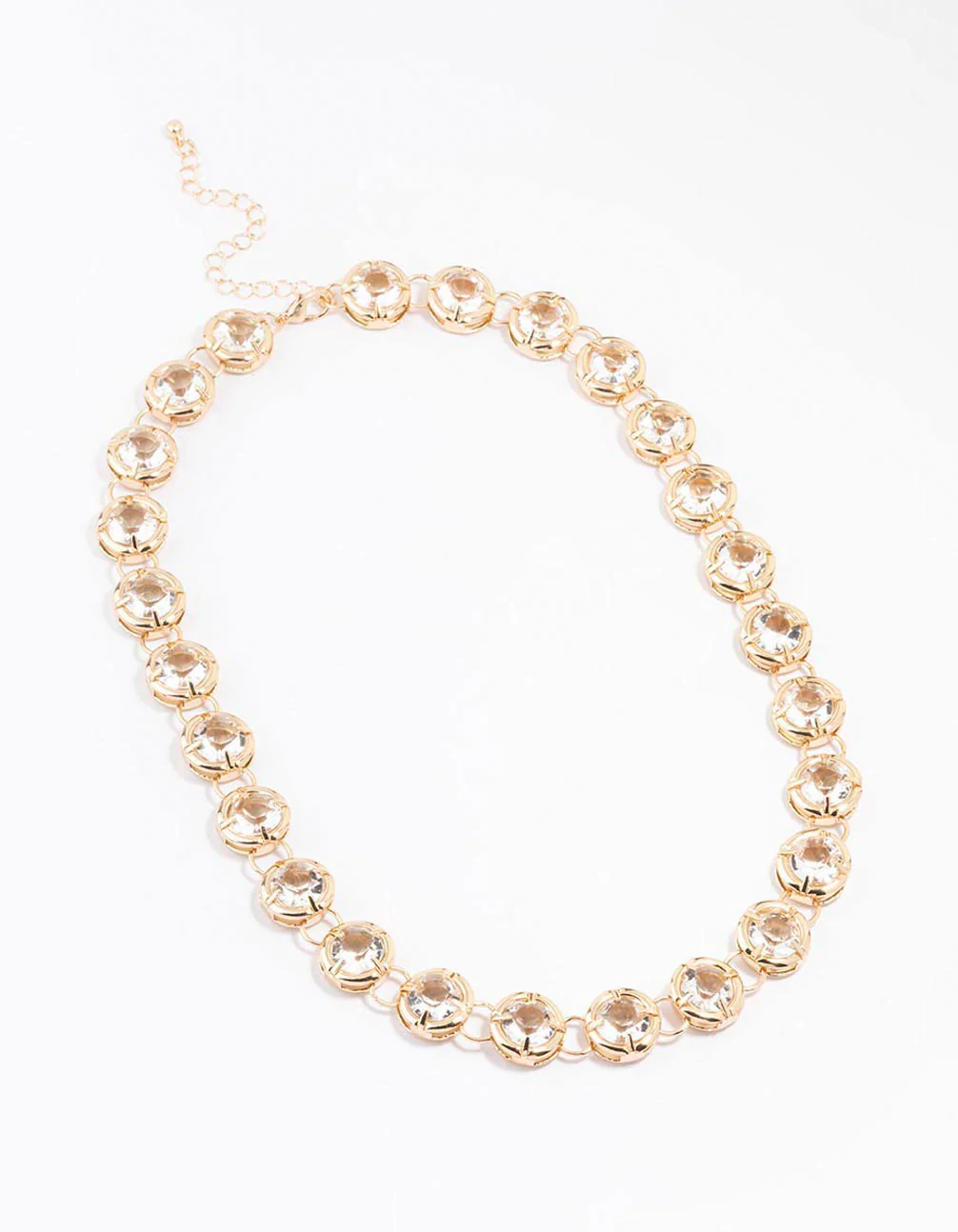 Gold Diamante Statement Necklace - Image 2