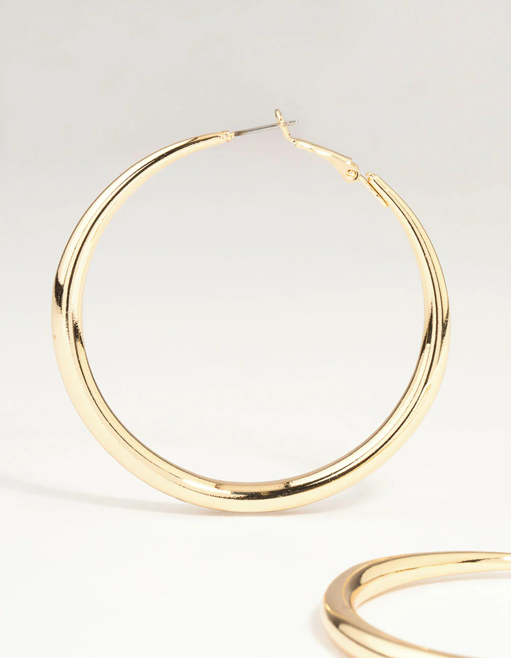 Gold Dome Hoop Earrings - Image 4
